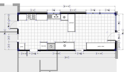 12 foot wide kitchen design