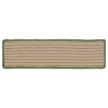 Boat House Rug, Olive Stair Tread Rug, Set of 13