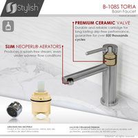 STYLISH Single Handle Modern Bathroom Faucet Basin Sink Faucet
