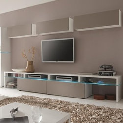 Contemporary "Amsterdam" Wall systems Made in Germany - Entertainment Centers And Tv Stands
