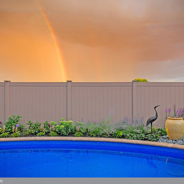 Adobe Matte Finish PVC Vinyl Fence Illusions Fence Install in New York
