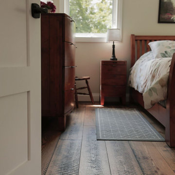 Custom Home | 6" Hickory Natural + 8" White Oak Circular Sawn Natural 1850