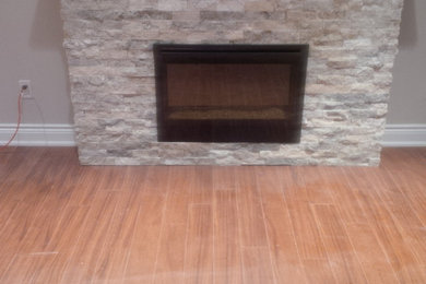 Mountain style basement photo in Toronto