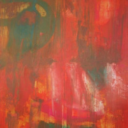 In red dress - Paintings