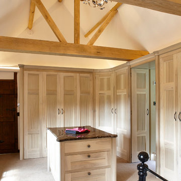 Vaulted Ceiling Bedroom and Dressing Area.
