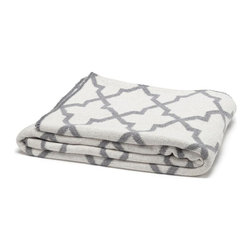 Eco Reversible Morocco Throw - Milk/Aluminum - Products