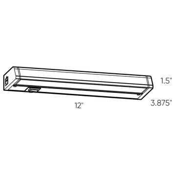 DALS Lighting Color Temperature Changing Hardwired Linear, 12"