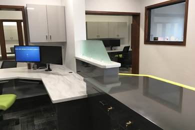 Inspiration for a contemporary home design remodel in Omaha