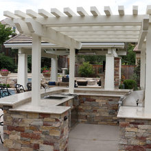 Outdoor grills and kitchen