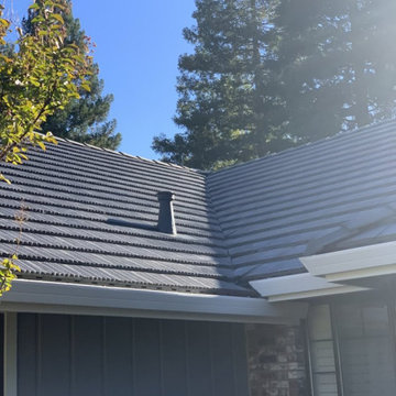 Alamo Boral saxony 700 shake - Valley hand cut. All flashings painted to match.