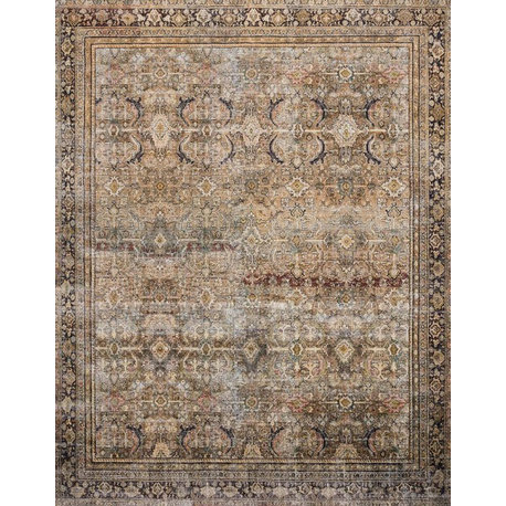 Loloi II Layla Power Loomed Lay-03 Olive / Charcoal 7'-6" X 9'-6" Rectangle
