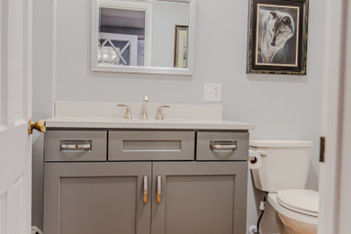 Inspiration for a powder room remodel in Other