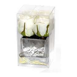 White Rose Glass Square - Products