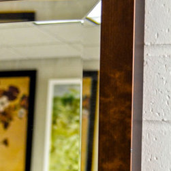 Bronze metallic framed mirror - Products