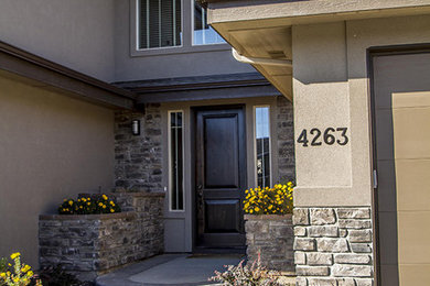 Entryway - transitional entryway idea in Boise