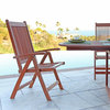 Vifah Malibu Outdoor 5-Piece Wood Patio Dining Set V189SET4