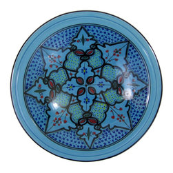Le Souk Ceramique - Medium Stoneware Serving Bowl Sabrine Design - Serving And Salad Bowls