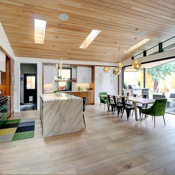Glam Mid-Century Kitchen
