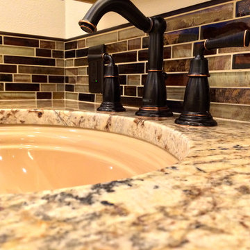 Warm Tones Transitional Bathroom