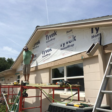 Staggered Shake Gable Ends with Nichiha Cement Board and Cedar Bands