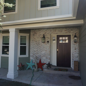 James Hardie Siding with new deck and porch