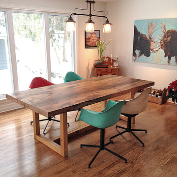 Relcaimed Pine DIning Table, Mantle and Buffet - Peter