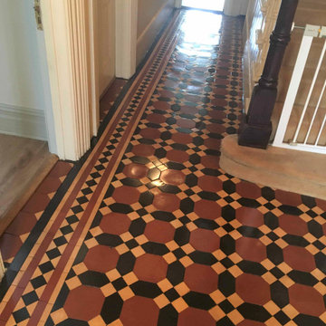 Clean and Seal of a Victorian Tiled Hallway in Twickenham
