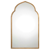 Beaumont Lane Antique Arch Wall Mirror in Gold