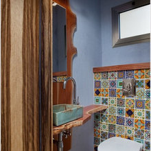 Small Modern Spanish Bathroom
