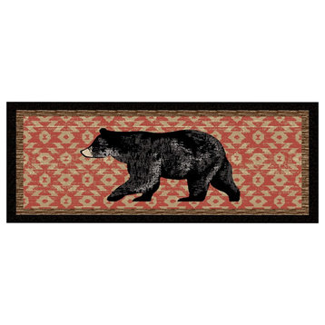 Cozy Cabin Nature Trail Lodge 20"x44" Accent Rug