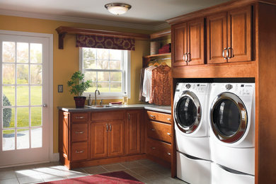Laundry room photo in New York