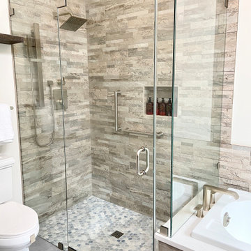 Reclaimed Antique Wood -custom Primary Bathroom