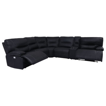 Parker Living Spartacus 6-PieceSectional Sofa Package A, Black