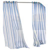 Escape Stripe Grommet Curtain Panel 54 x 84 in Blue