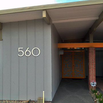 modern house numbers - customer photo