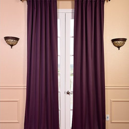 Aubergine Blackout Curtain - Curtains