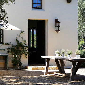 Mediterranean Landscape and Patio in Santa Barbara, California