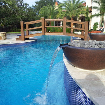 Cedar Bridge over pool in Orlando, FL www.visualartisan.net