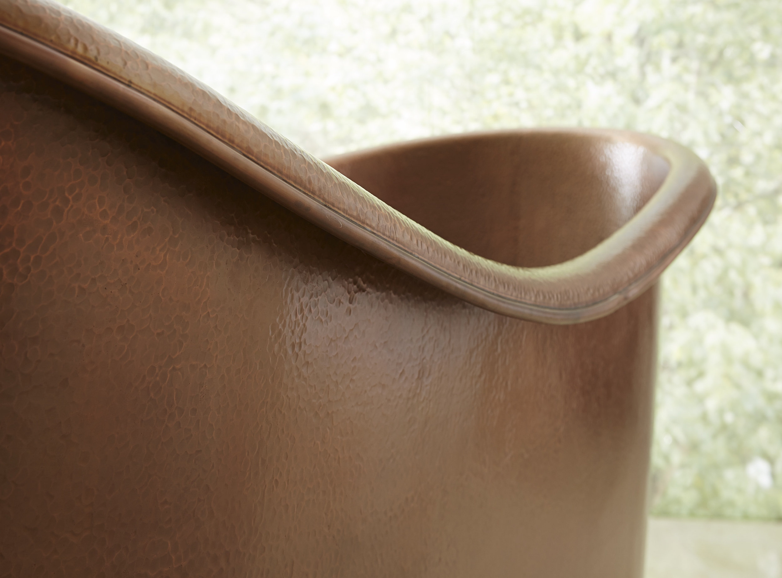 Euclid 6' Copper Freestanding Bathtub with Faucet and Drain Kit