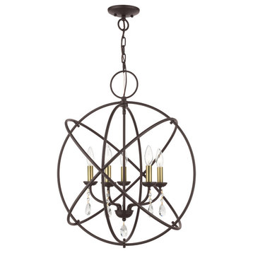 Bronze Shabby Chic, Dazzling, Transitional, Country Chandelier