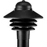 Progress Lighting - 1-Light Post Lantern, Black - Single-light plastic post mounted fixture.