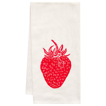 Organic Strawberry Tea Towel