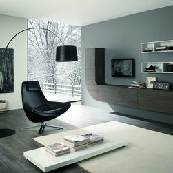 Modern Italian Wall Unit Velvet Millenium 940 by Artigian Mobili - $1,950.00 - Entertainment Centers And Tv Stands