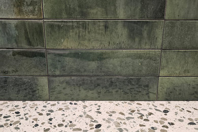 Exemple d'une salle de bain tendance.