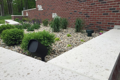 Design ideas for a backyard landscaping in Indianapolis.