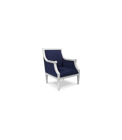 Navy blue chairs paint wood trim white or stain it mahogany?