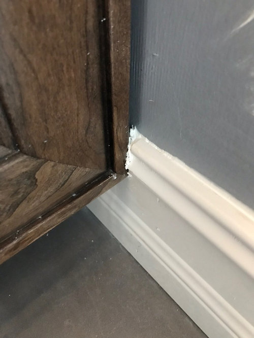 vanity and baseboard