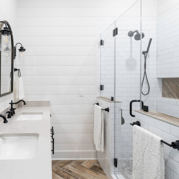 Delafield Modern Farmhouse Master Bath