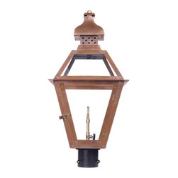 Gas Lantern Outdoor Post Mount Light - Post Lights