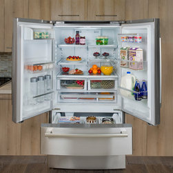 36" Counter Depth French Door Bottom Freezer - 800 Series - Refrigerators